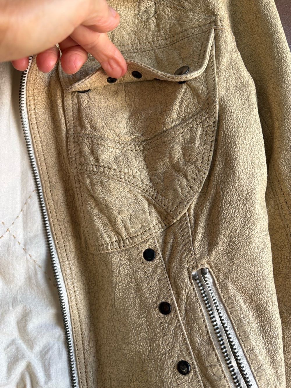 NWT - Sigillo Di Garanzia Italian Leather Jacket - Picture 9 of 13